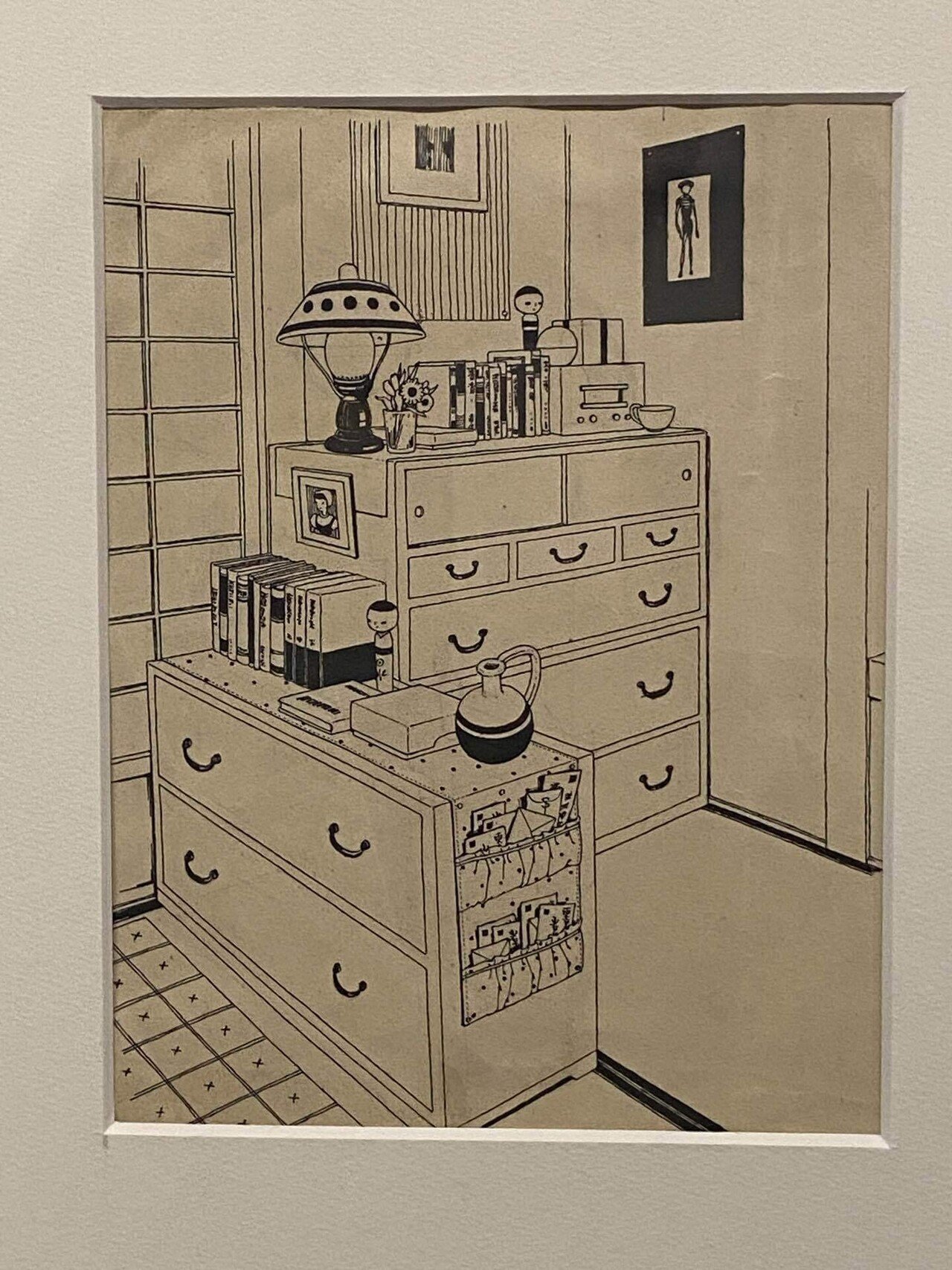 相馬千里画　美人画　保存箱　MA801 相馬千里画 美人画 保存箱 MA801