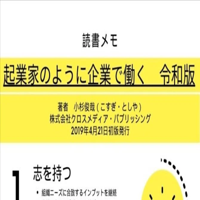 起業家のように企業で働く 令和版 起業家のように企業で働く 令和版