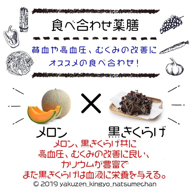 貧血や高血圧 むくみ改善にオススメの食べ合わせ薬膳 毎日1分耳で学ぶヘルスハック 薬膳金魚なつめちゃん Note