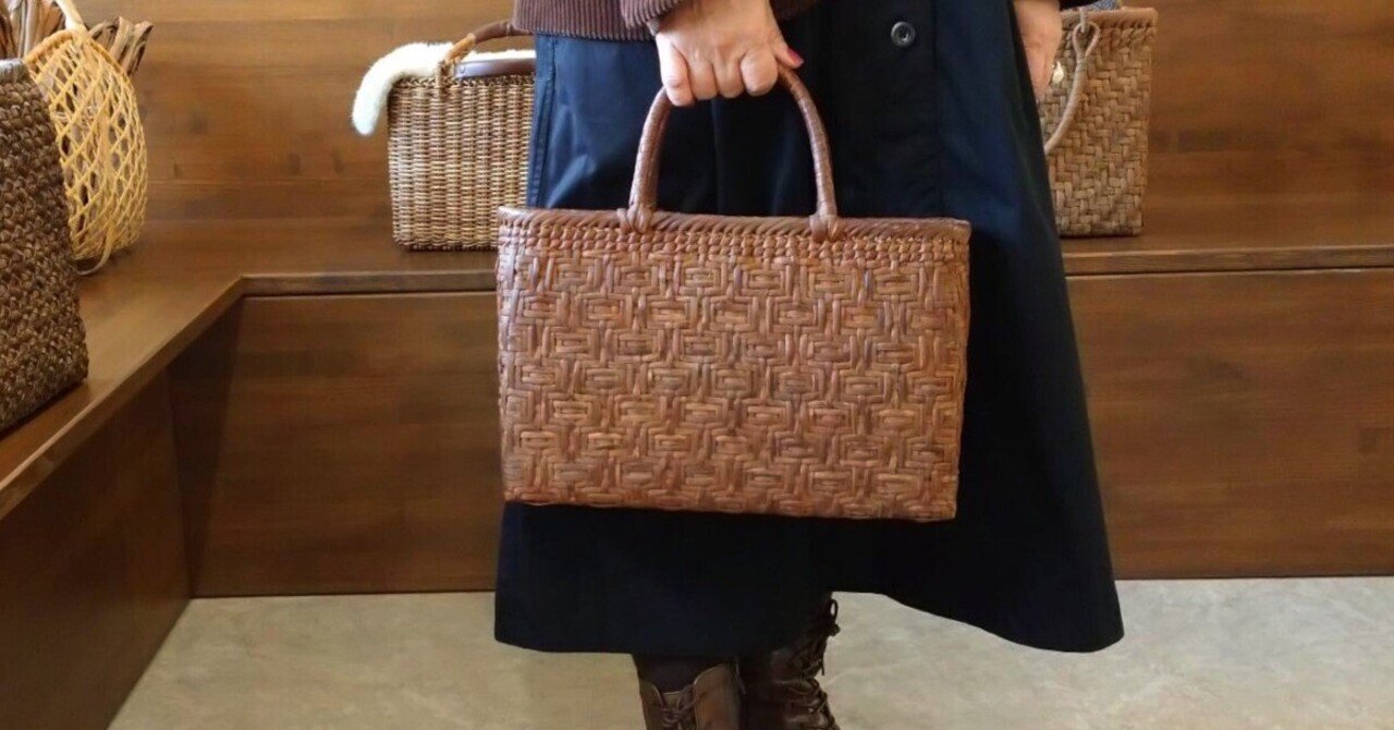 ご愛用歴 6年 連続桝網代編み山葡萄かご｜かごや