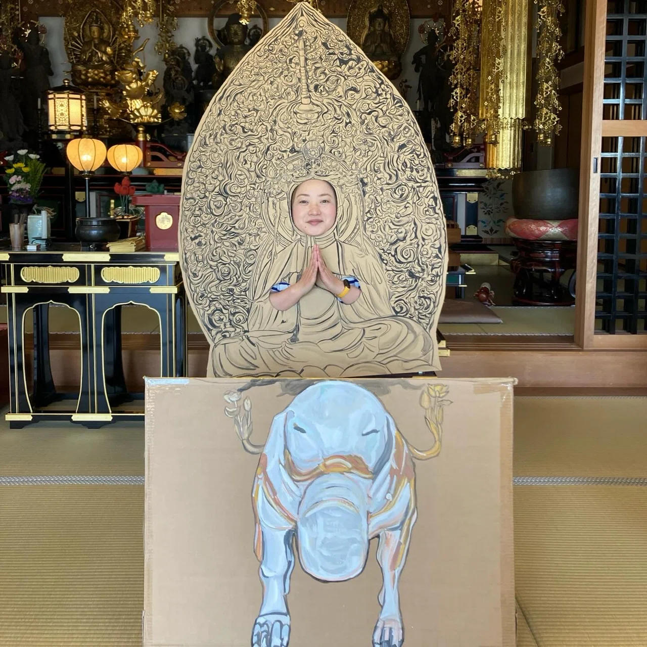 2023年 2D仏像顔出し看板制作 振り返り｜ニシユキテン