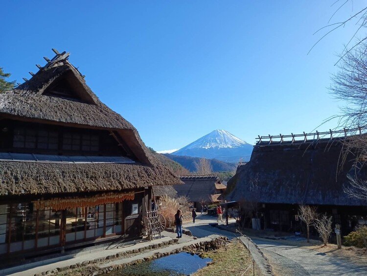 晴れの日の元旦に富士山を見に行ってきました