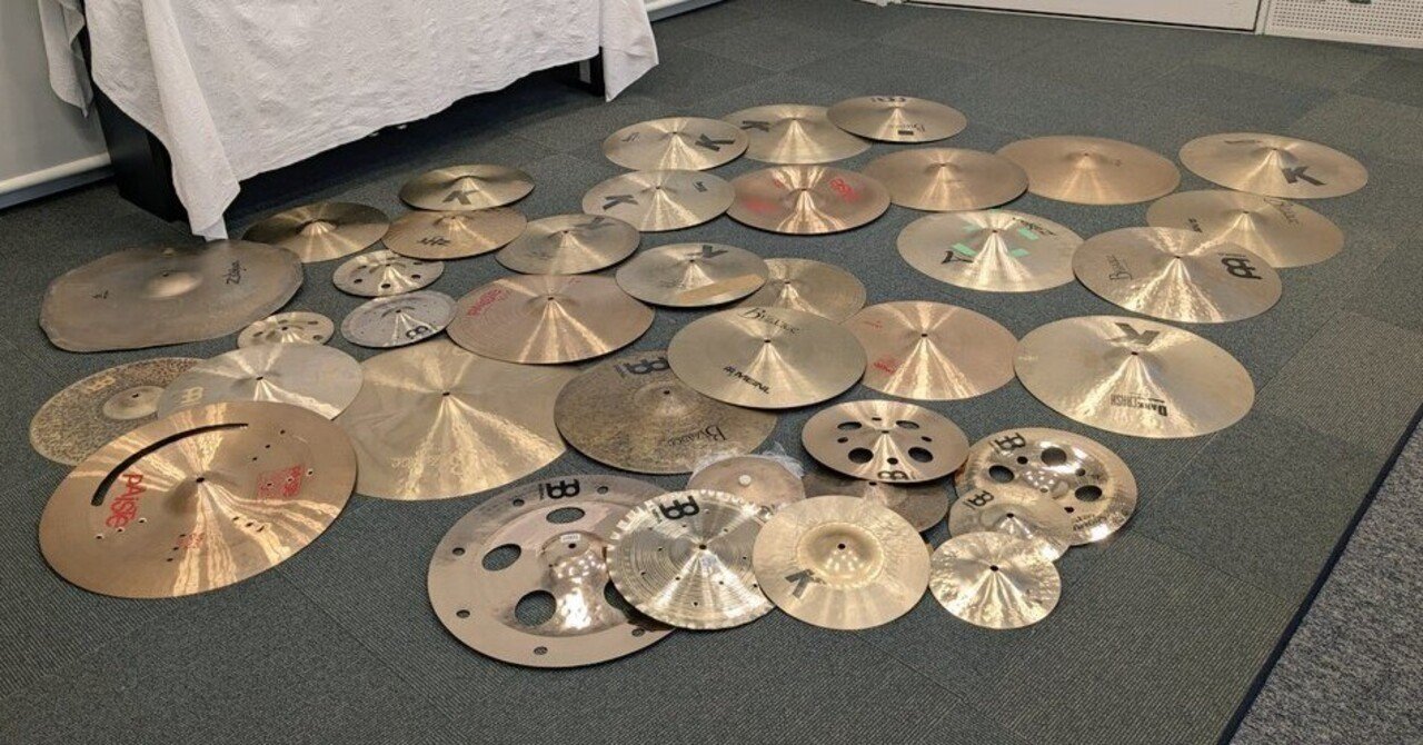 所有シンバルの紹介｜T.K.Drums