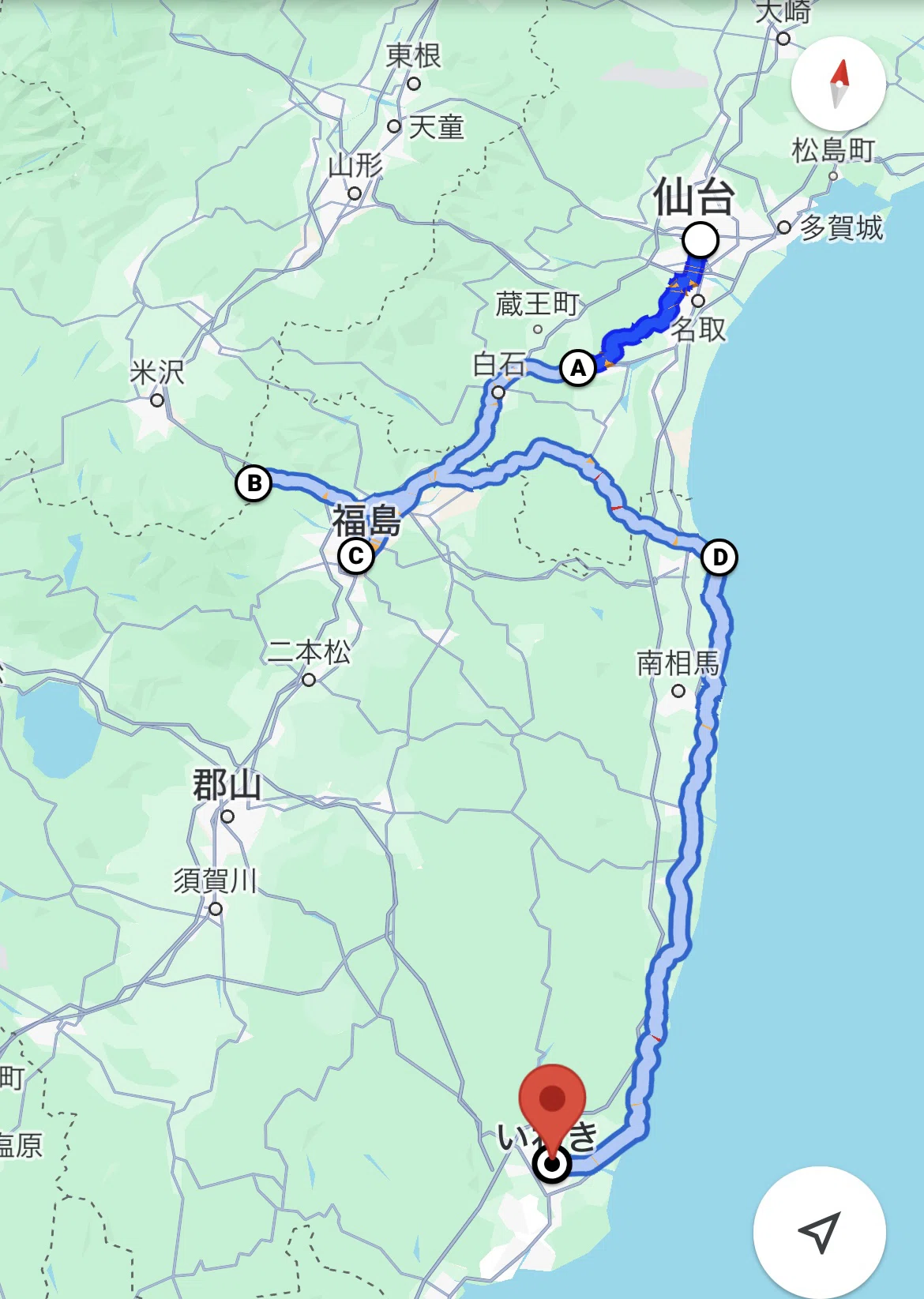 二輪と船 東北編(仙台～いわき)｜本栖川