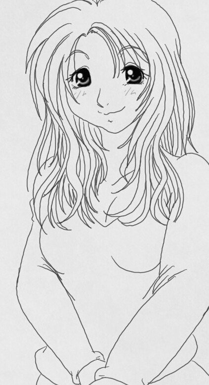 オリジナルキャラクター鉛筆下書き Kndisk Note