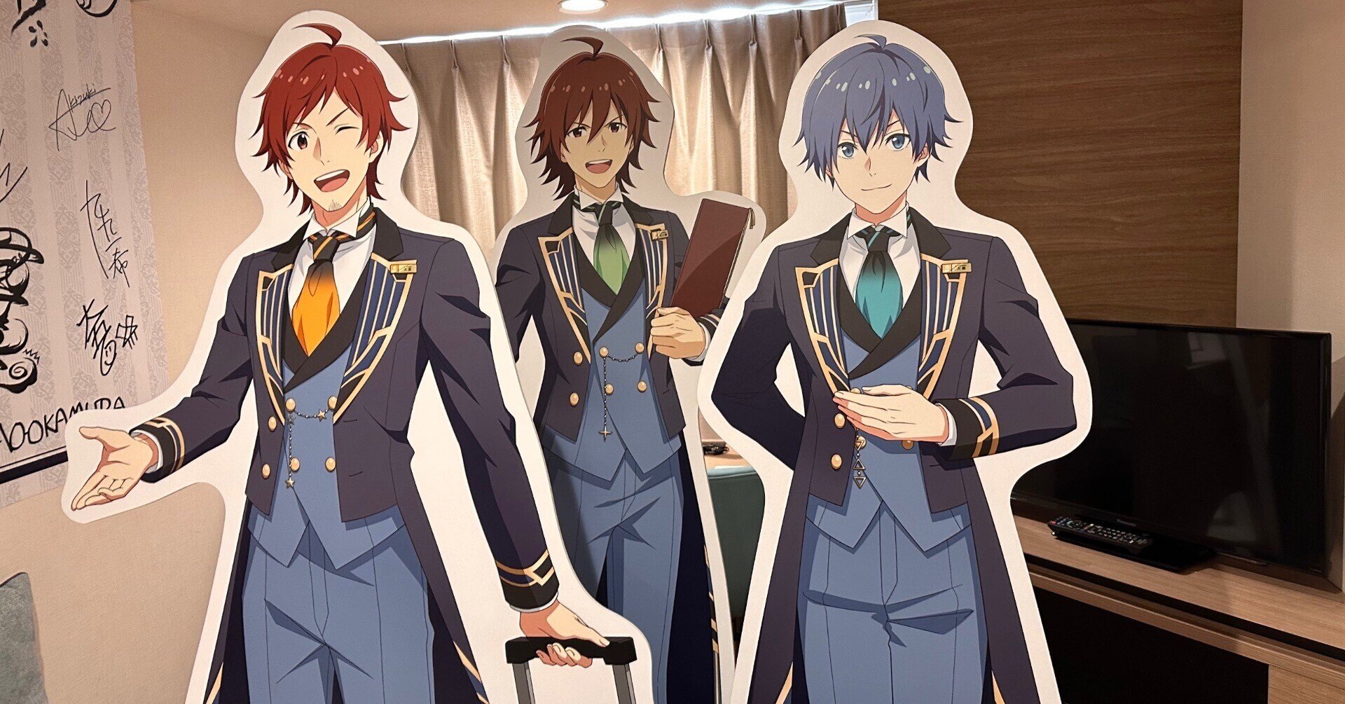 アイドルマスターSideM コラボルームバスタオル ルームキー カフェコースター