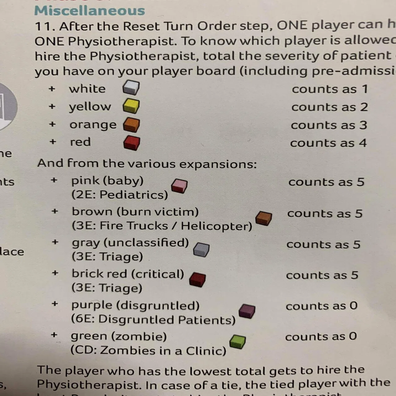 ボードゲーム】クリニック clinic 拡張 まとめ 【和訳】｜かとう