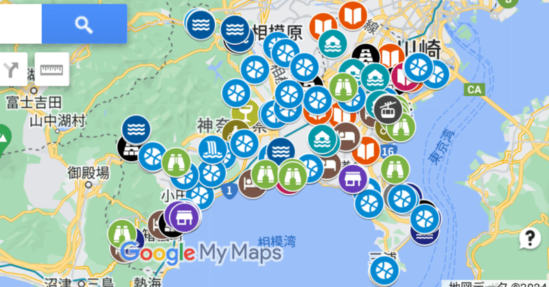 神奈川の御○印と公共カードの配布場所マップ
