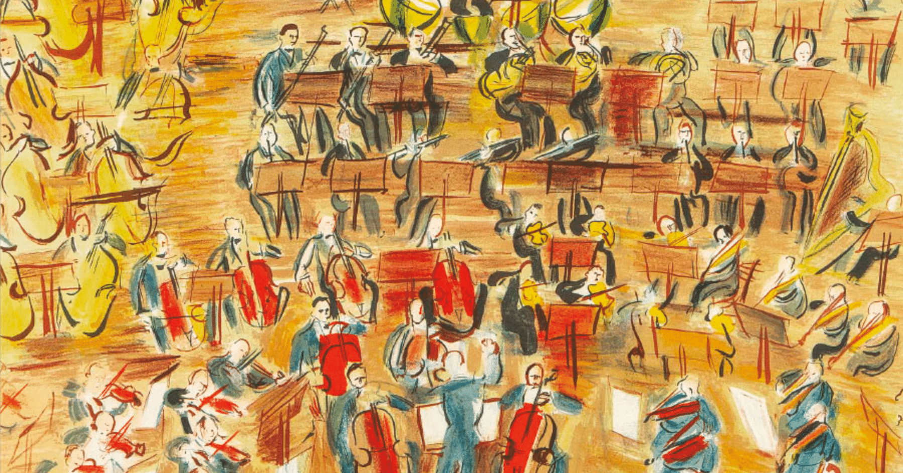 ラウル・デュフィ】 版画 / リトグラフ / オーケストラ:「天使の