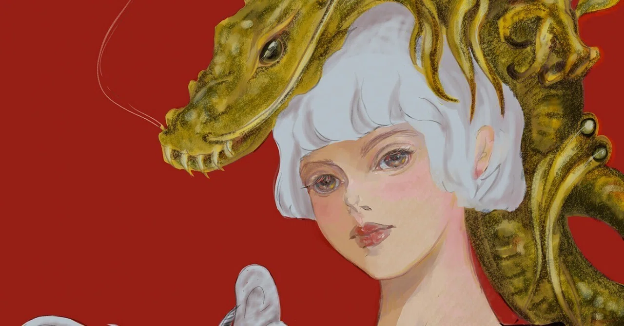 The time I tried drawing a character illustration for a New Year's card ...