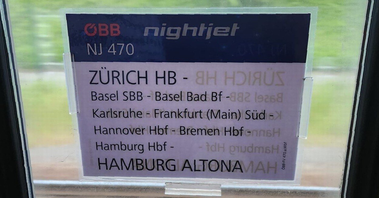 夜行列車で北へ【ドイツ鉄道旅行2023】｜Siegbergbahn