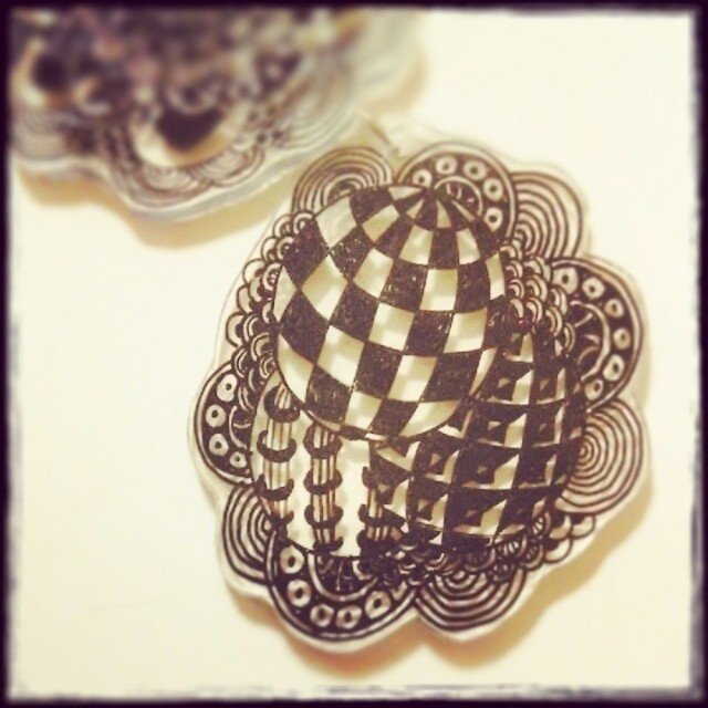 ゼンタングルをプラバンにしてみた…part2
透け感が楽しい(*´∀｀)
#zentangle#shrinkplastic#handmade#hobby