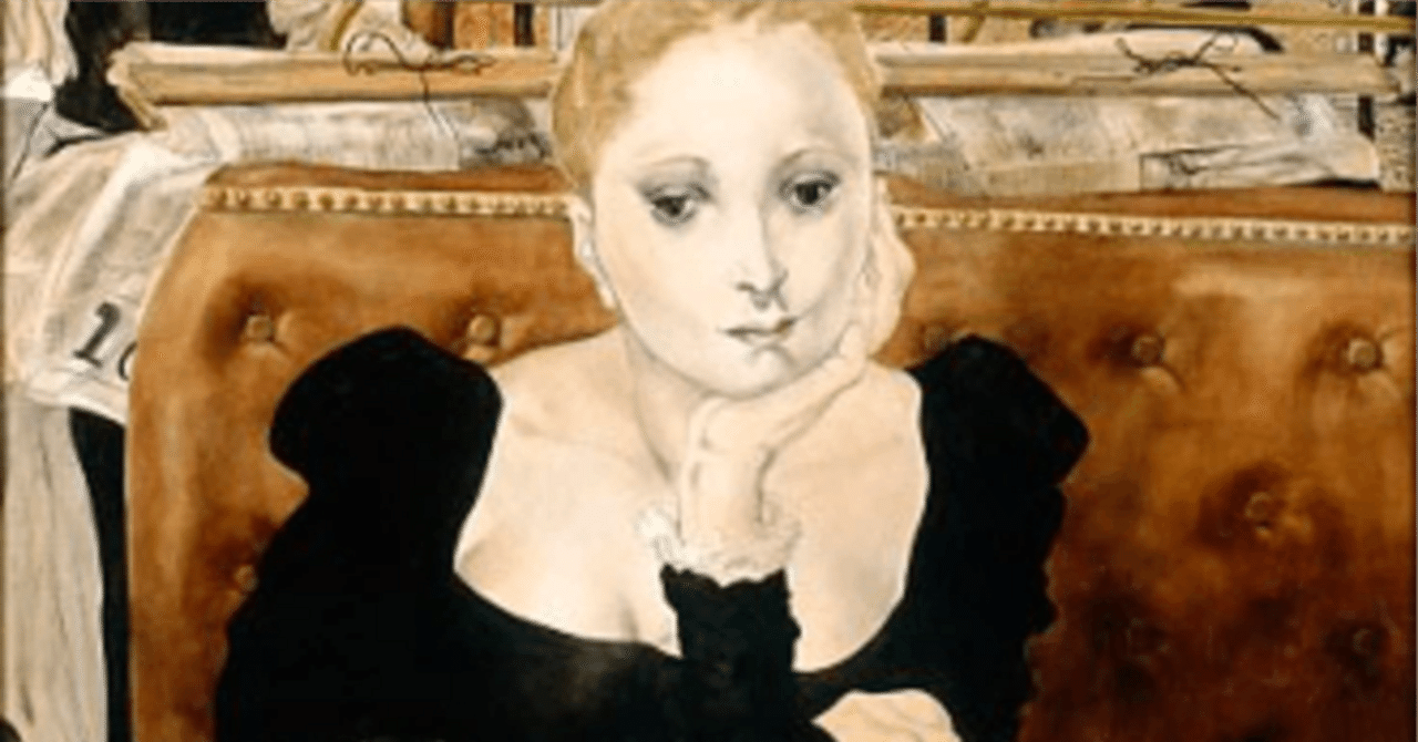 藤田嗣治、【Portrait d'Anna de Noailles】、厳選（チャリティ