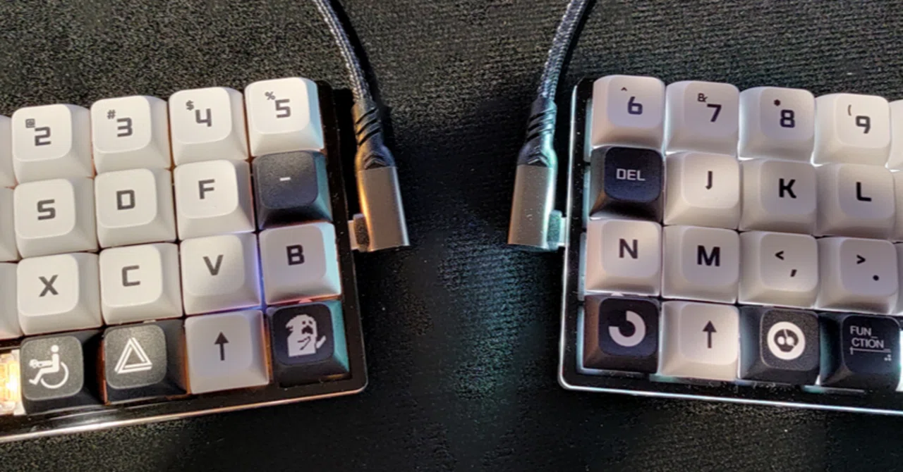 LEDあり レツプリ 分割キーボード lskbd 3DPケース みたいな自作っぽい