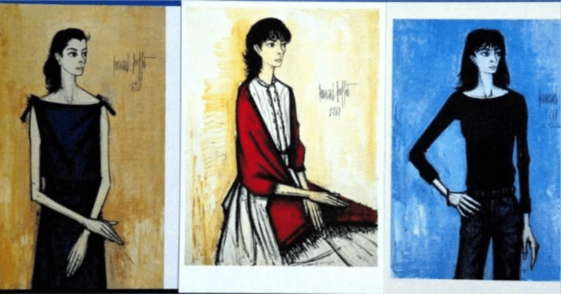 ベルナール・ビュッフェ、Annabel a la tunique grecque ベルナール