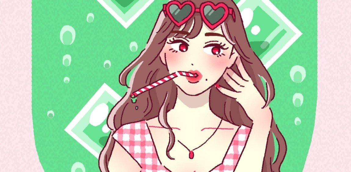 スマホ壁紙 7月 メロンソーダ しおみ なおこ イラストレーター Note スマホ壁紙 7月 メロンソーダ しおみ なおこ イラストレーター Note