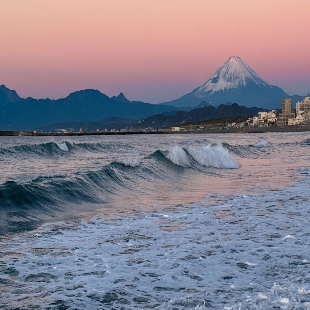 近くに見えた富士山、そして箱根連山｜Cressonboy