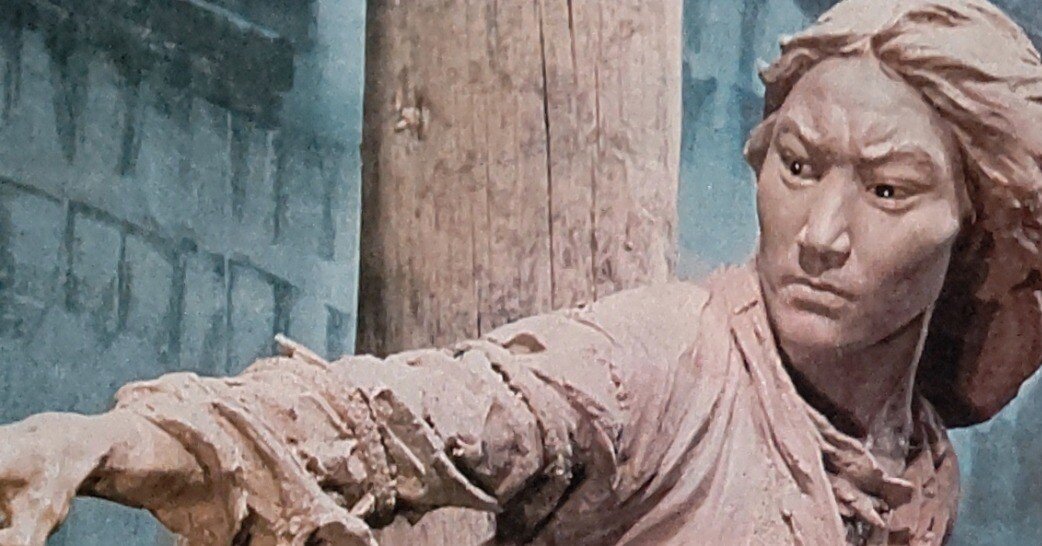 中国によるチベット問題プロパガンダ彫刻「塑像群 《農奴の怒り