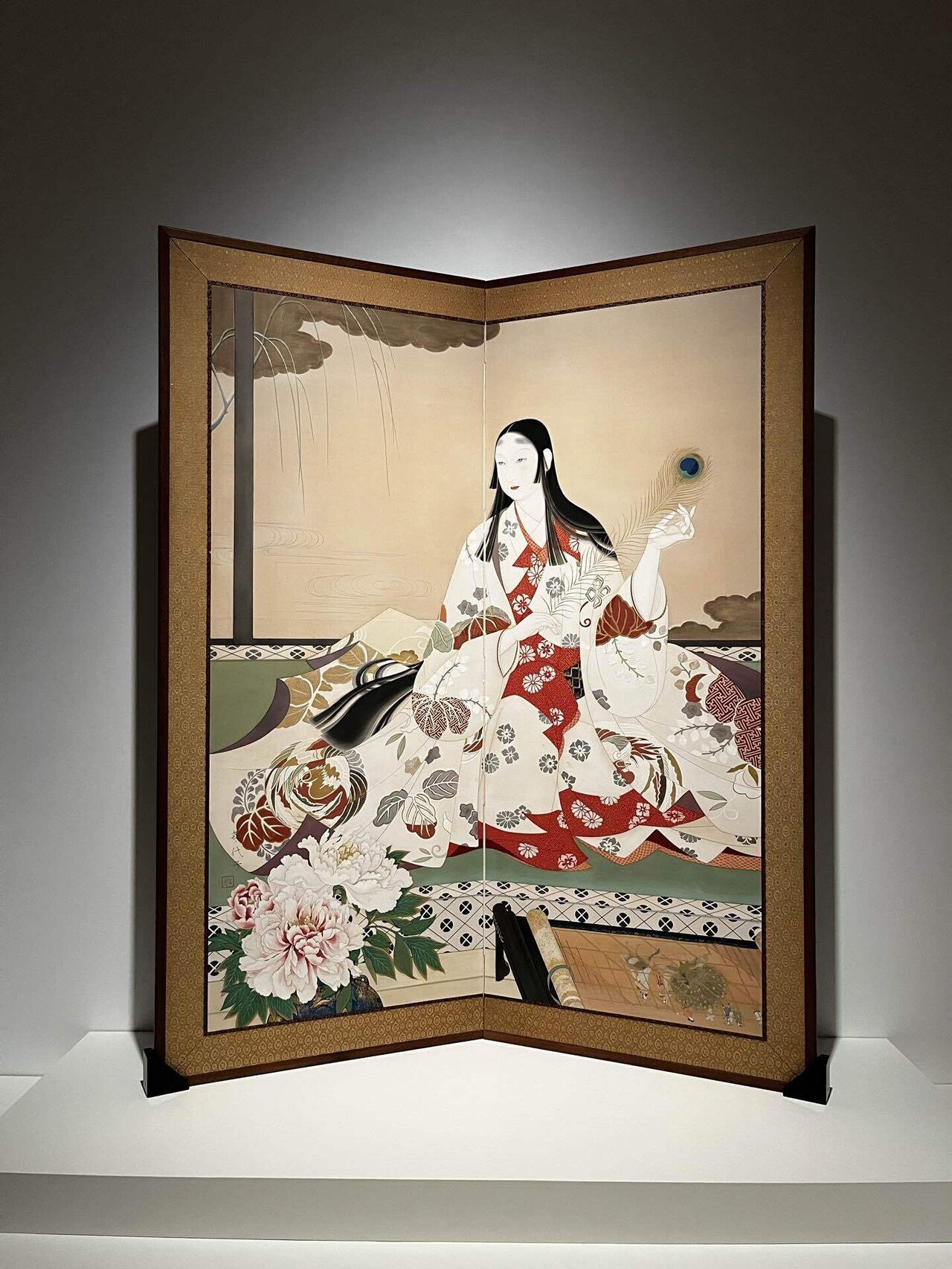 ☆円山応挙『岩上の猿』コロタイプ 掛軸 掛け軸 【B3473】