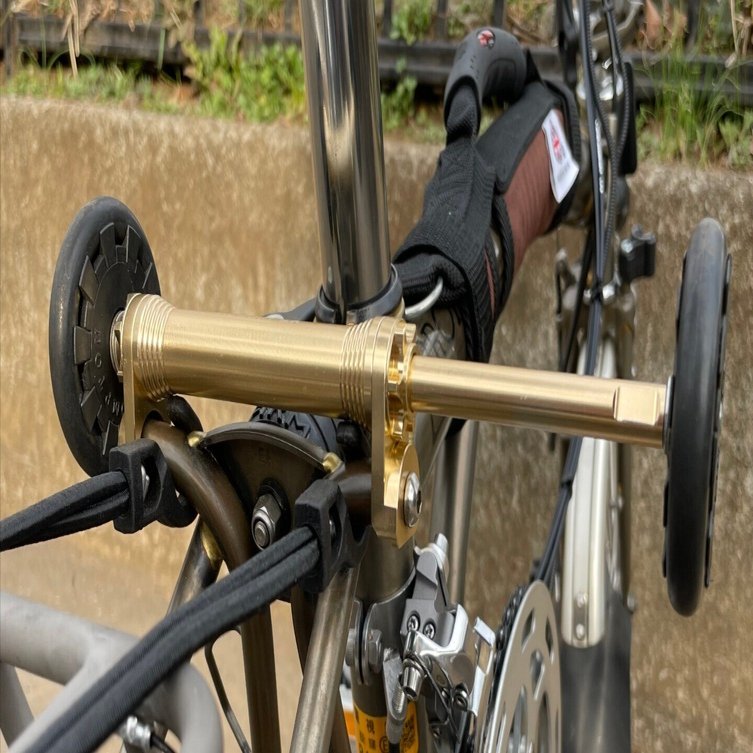 Brompton イージーホイールエクステンションバー とシートポストエンド