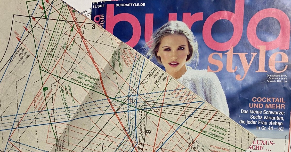 海外の型紙雑誌の製図記号・日本との比較（ページの例）｜Kate