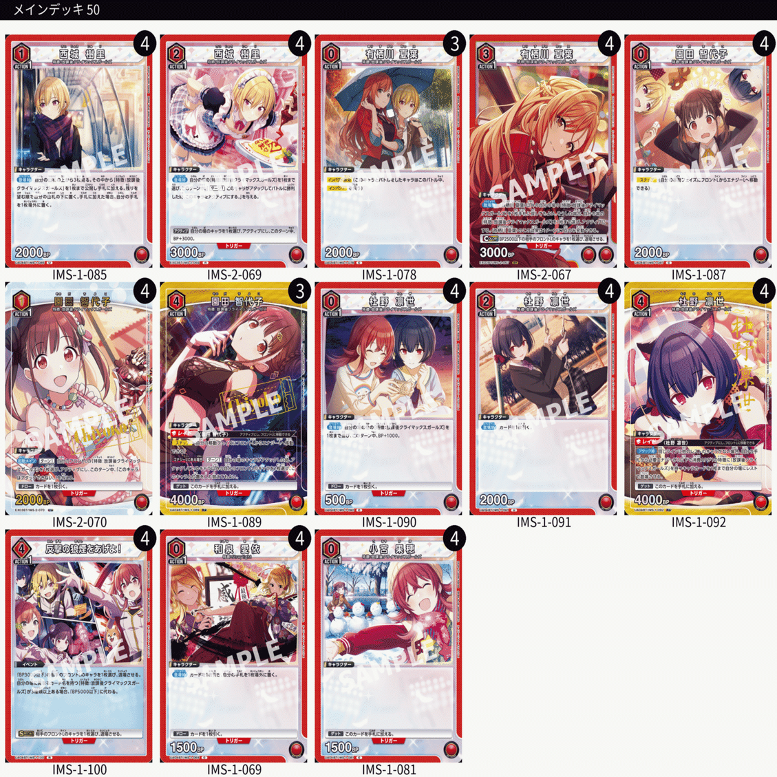 ユニオンアリーナァーによるユニットごとのデッキ考察vol.2