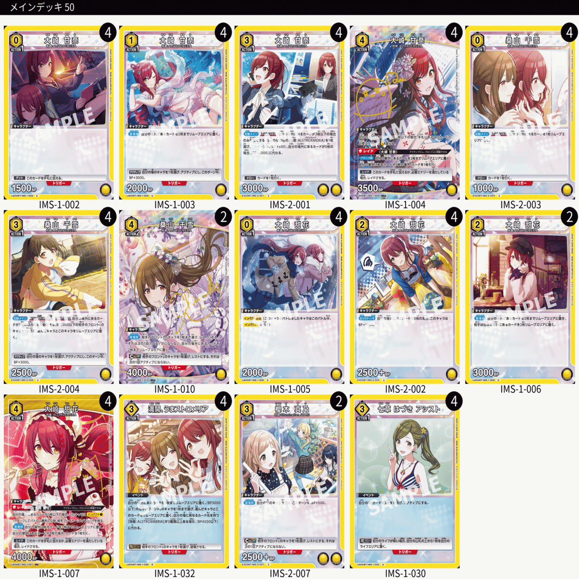 ユニオンアリーナァーによるユニットごとのデッキ考察vol.2