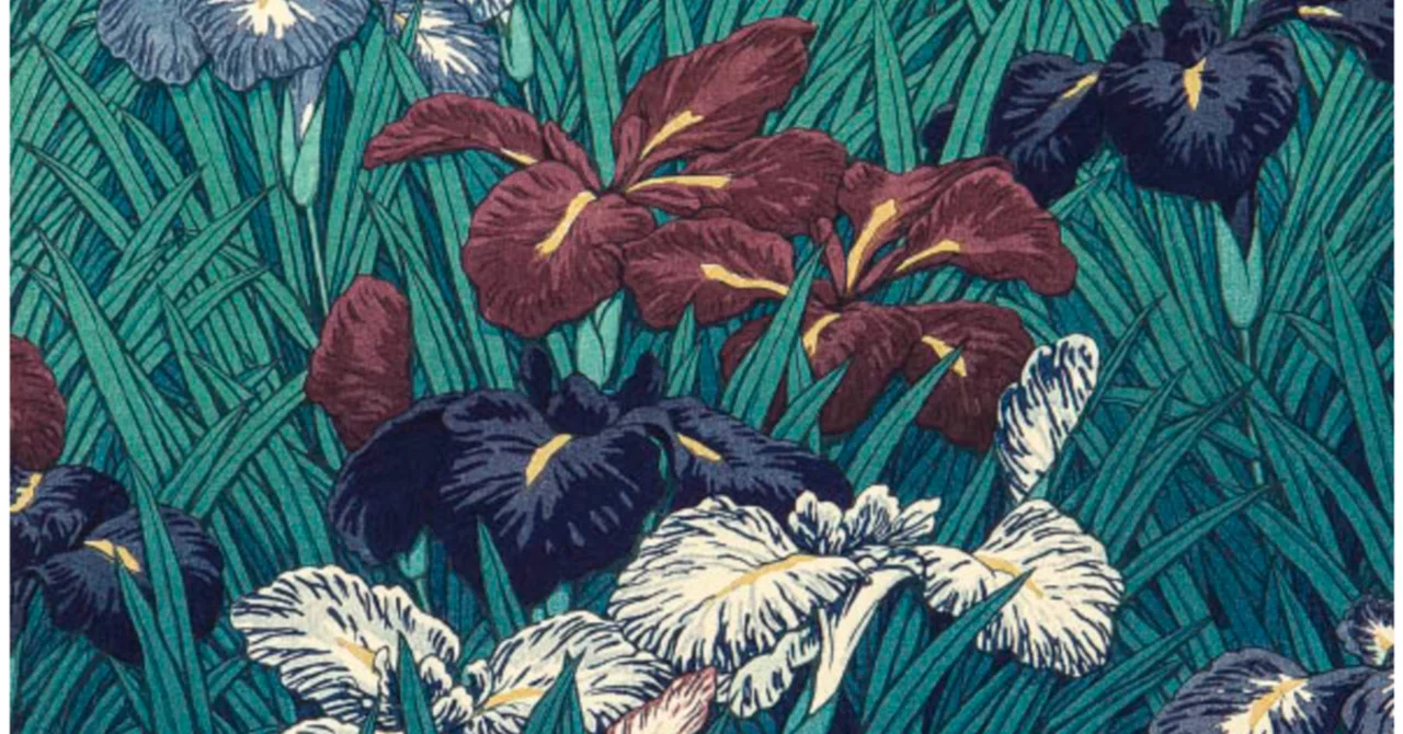 川瀬巴水】 版画 / 木版「菖蒲」 査定 買取 致します