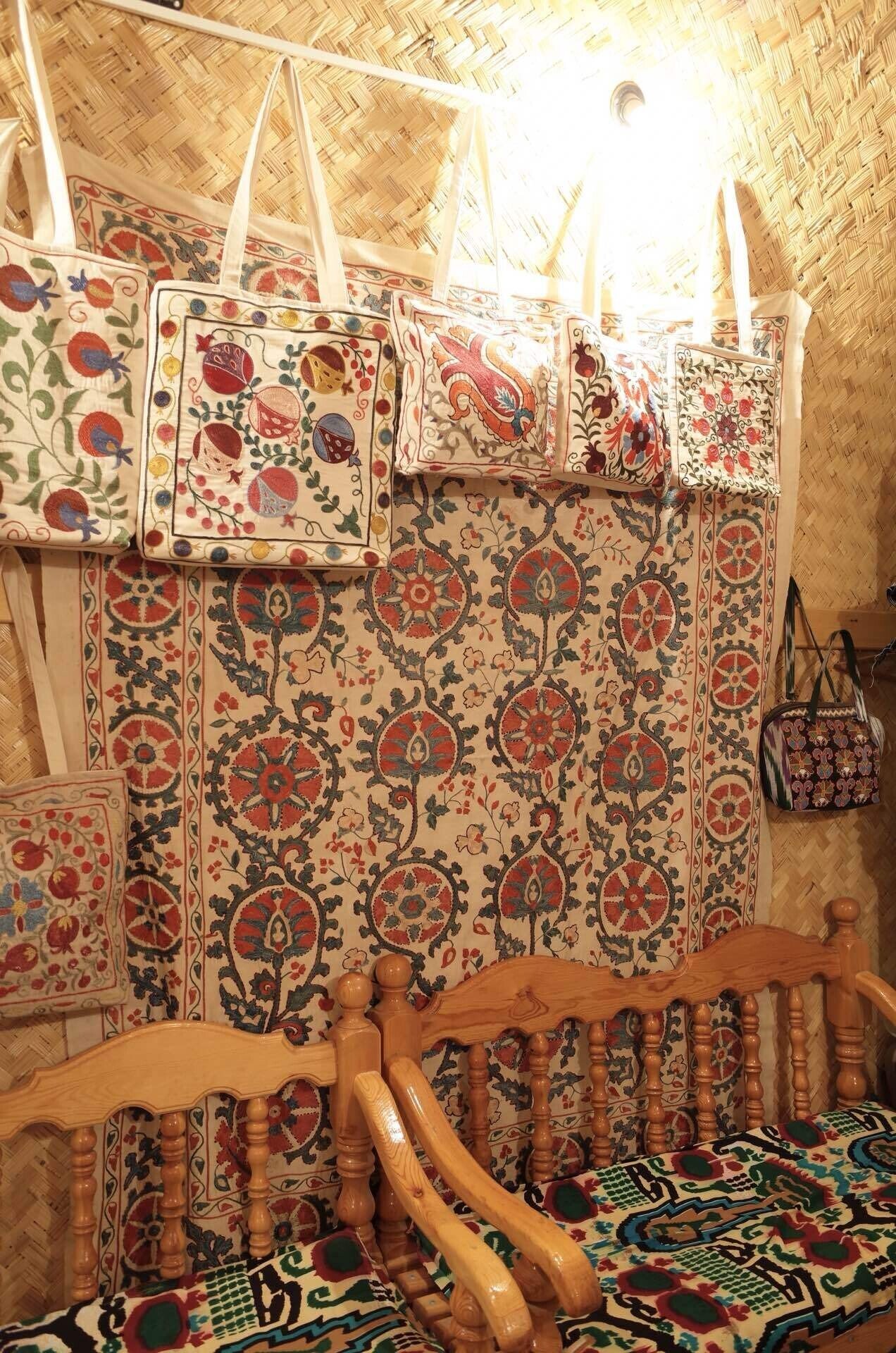 ウズベキスタン旅行記 #9：ブハラのスザニ刺繍｜Kameko