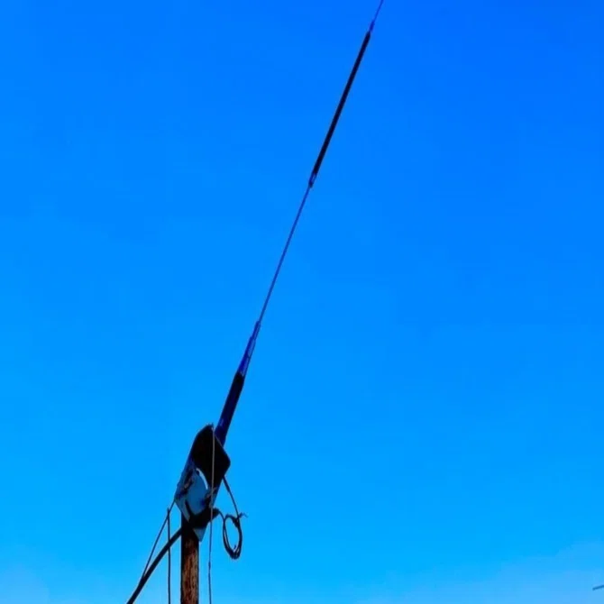 アマチュア無線 80m WHIP アンテナ 5m高｜面城生おもしろ