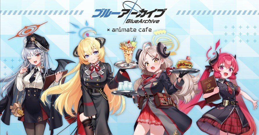 ブルアカ テーマカフェ メモリアル アルバイトスターターキット4人分