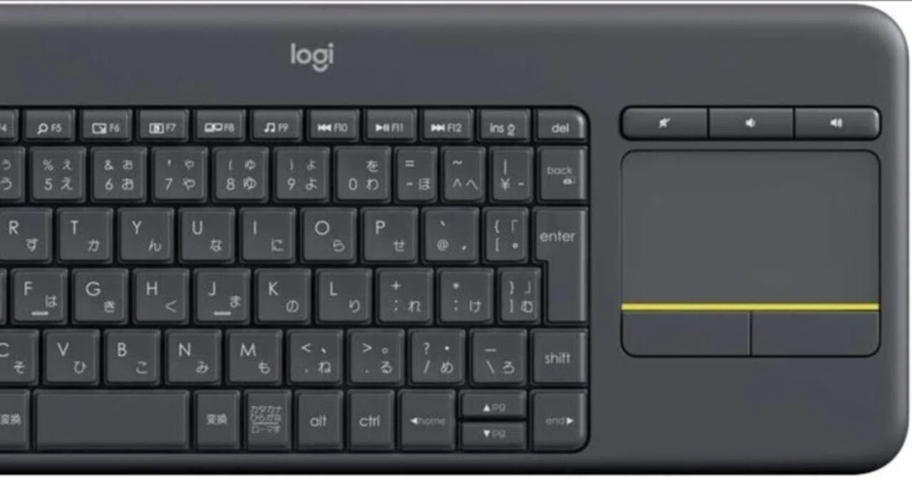ロジクール ワイヤレス タッチ キーボード K400 Plus (K400pBK