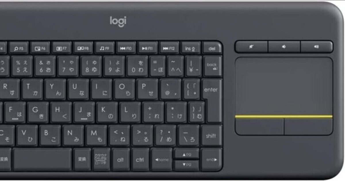 Logicool ロジクール ワイヤレス タッチキーボード K400pBK w17b8b5 K400 PLUSワイヤレス タッチ キーボード