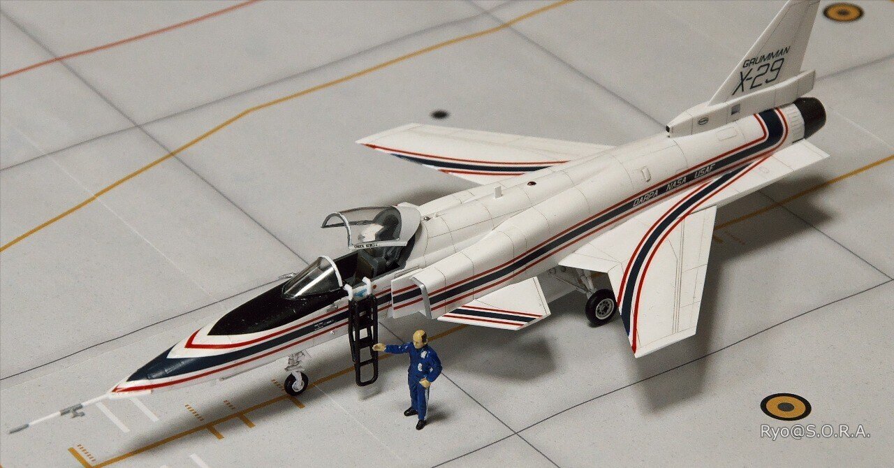 飛行機模型 プラモデル製作記 ハセガワ 1/72 グラマン X-29｜Ryo@S.O.R.A.