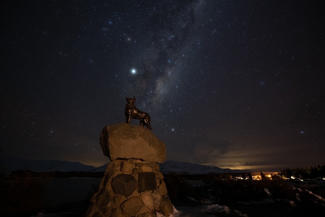 天の川銀河 ニュージーランド テカポ湖にて ゴールドラッシュ Note