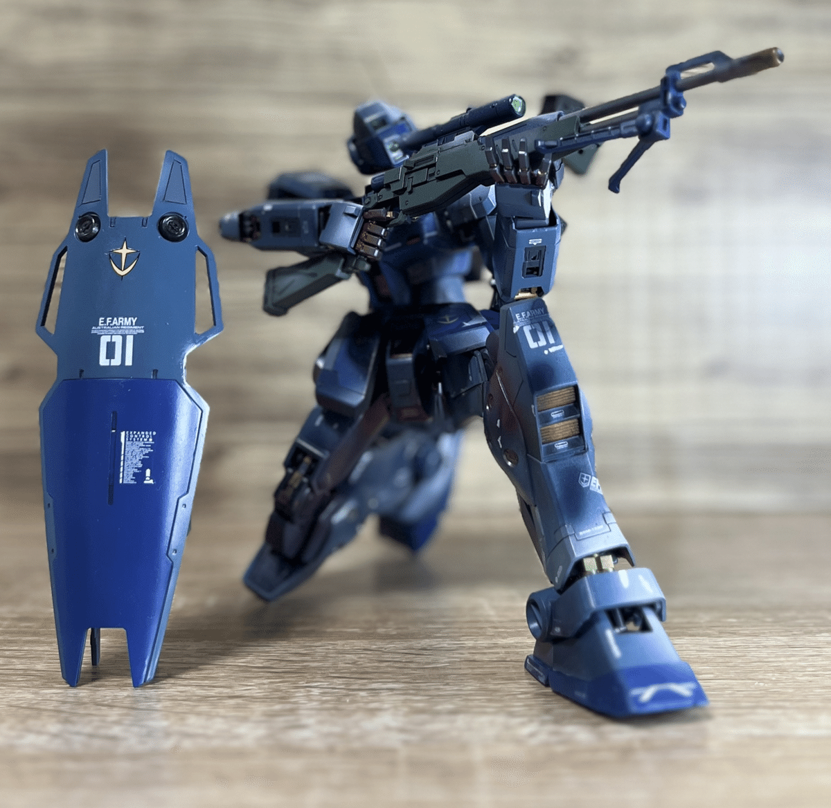 ガンプラ MG 1/100 ジム•スナイパーⅡ オリジナルカラー全塗装完成品 制作記)MGジムスナイパー2 〜完成〜|スノやん@ガンプラおじさん