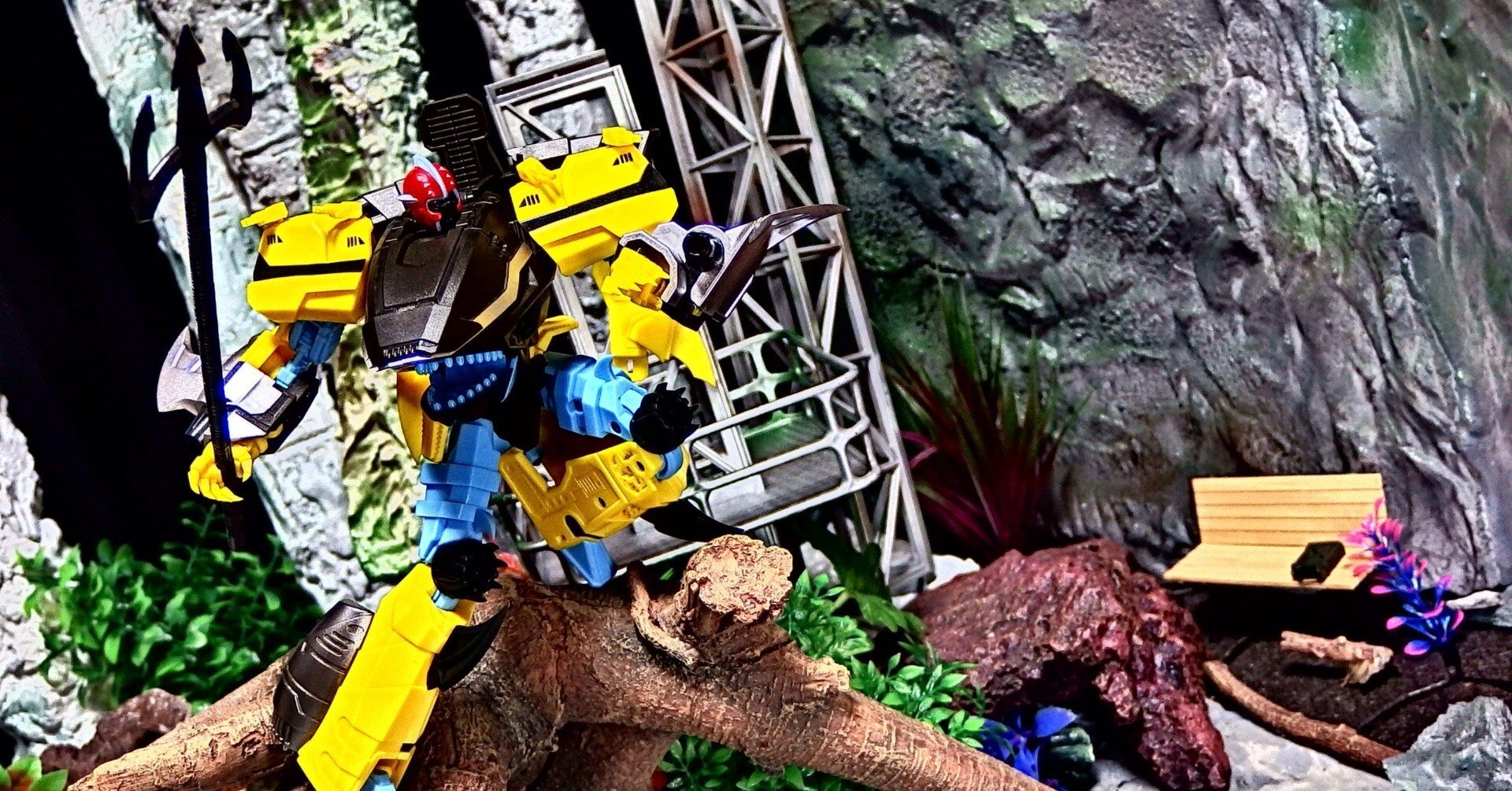 変形ロボ][非正規TF]ジオラマ玩具レビュー382 シャークティコン