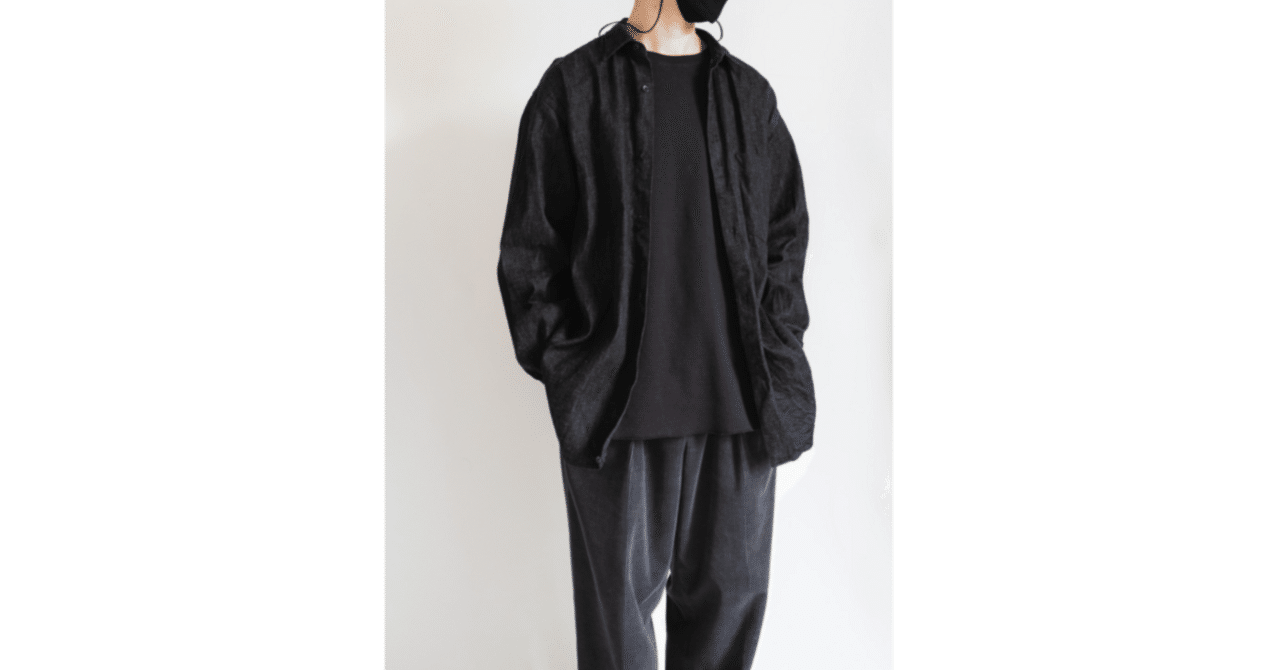 COMOLI 24SS 新型コモリシャツ(訳あり) COMOLI | デニムコモリシャツ（black/ecru）- BARD