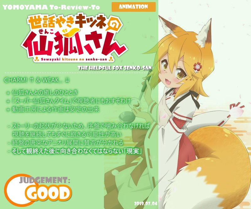 Review 024 19年春アニメを観たので感想を書く Vol 02 もよう Note