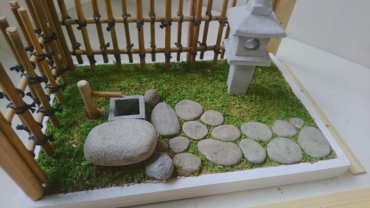 紙粘土でつくる和風庭園｜光村 空輔
