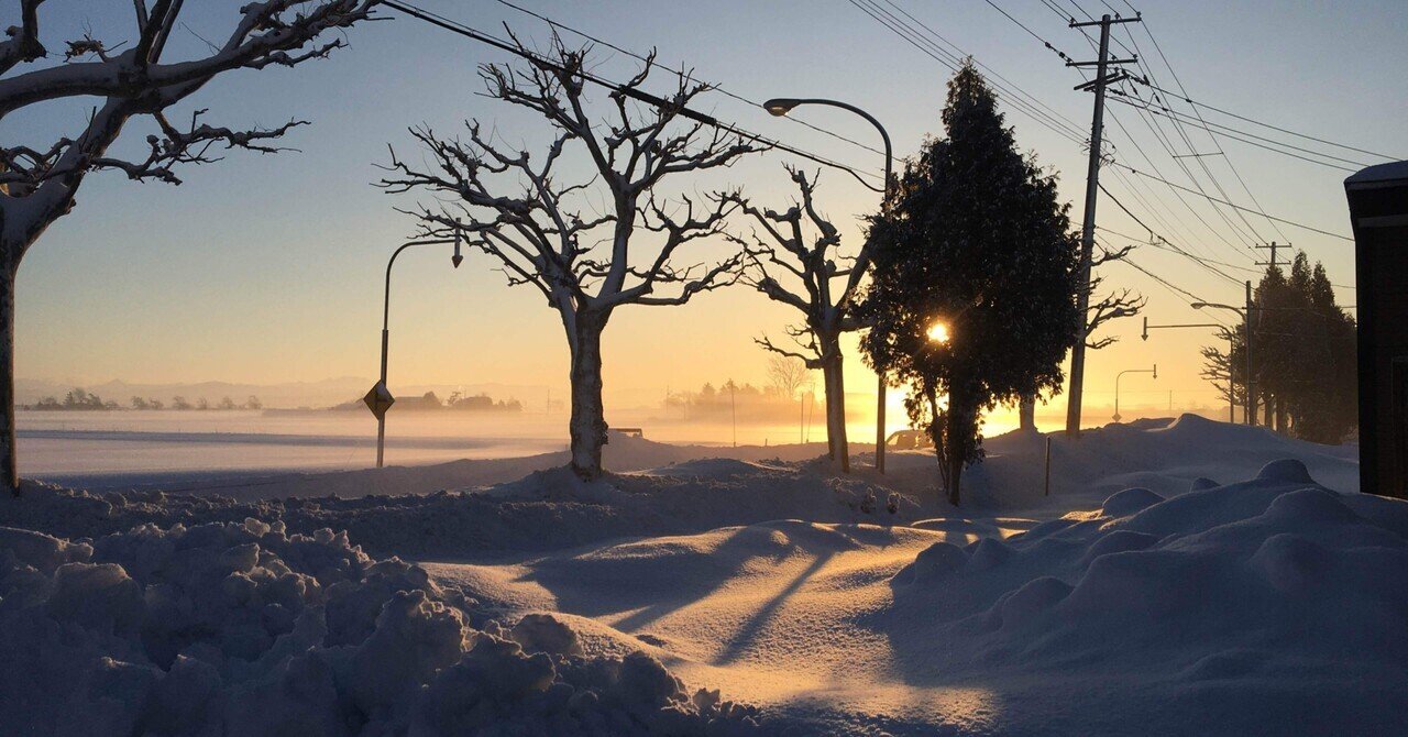家の裏の雪景色|古民家とエネルギーワーク 〜40代夫婦の挑戦〜