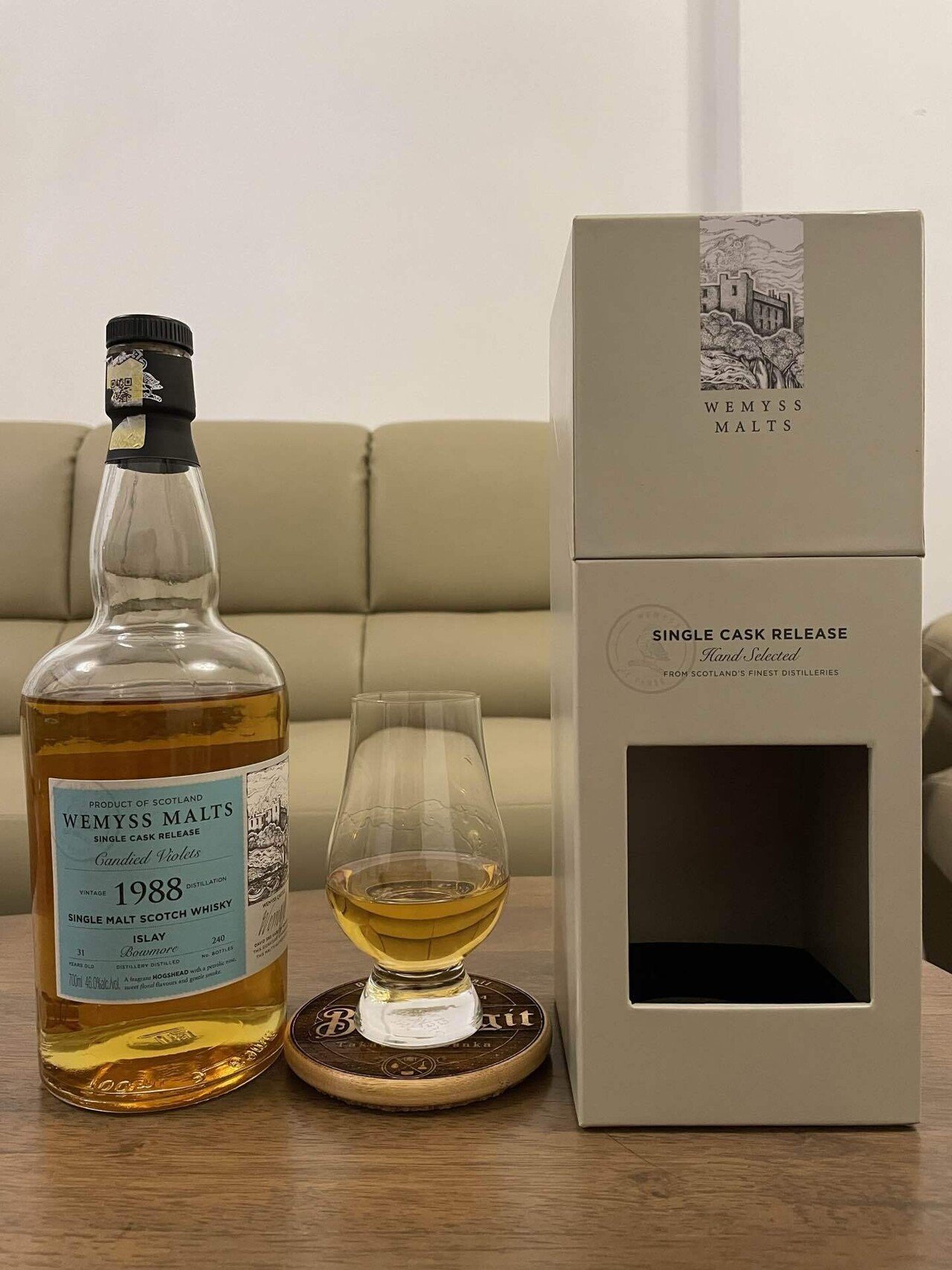 Wemyss Bowmore 31年 1988 Candied Violets (ABV 46%)｜Joe