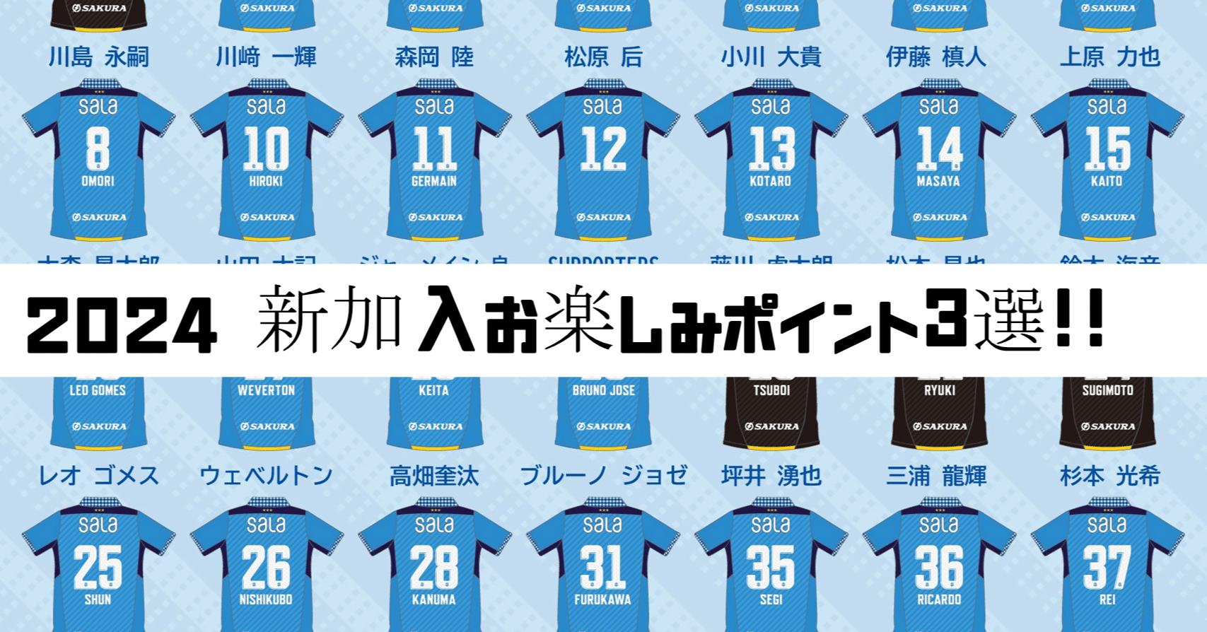 ⚽️日本サッカーを愛そう】【ジュビロ磐田】2024 新加入選手お楽しみ