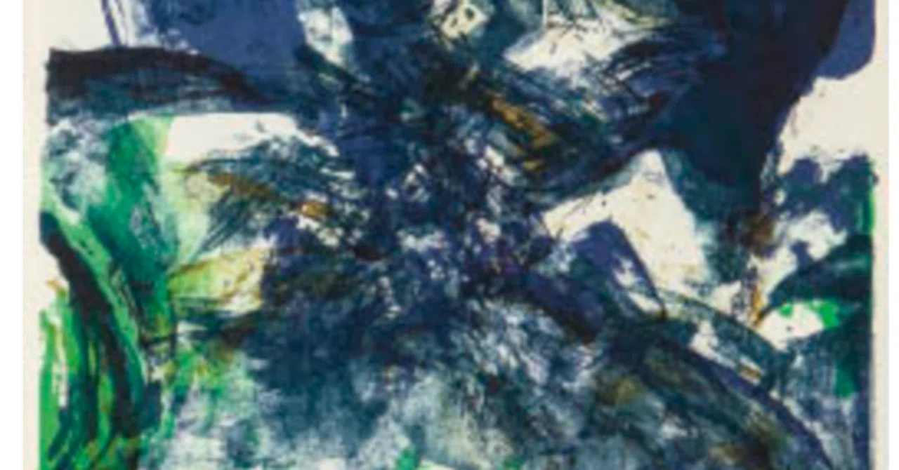 ザオ・ウーキー(趙無極)　　版画作品 趙無極（Zao Wou-ki） / ザオ・ウーキー版画額 | Natsume Books
