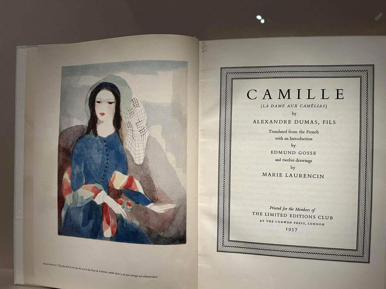 マリー・ローランサンの挿画 デュマの椿姫｜森村一樹