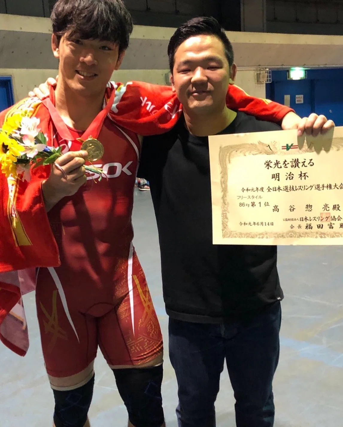 レスリング　日本代表　高谷 惣亮　東京オリンピックTシャツ 常勝の脳】 レスリング 高谷惣亮｜まも