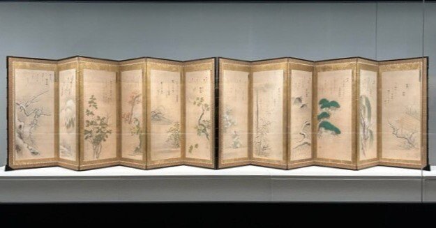 光琳の連続風景としての絵画「十二ヶ月屏風絵」 【福田美術館―ゼロから