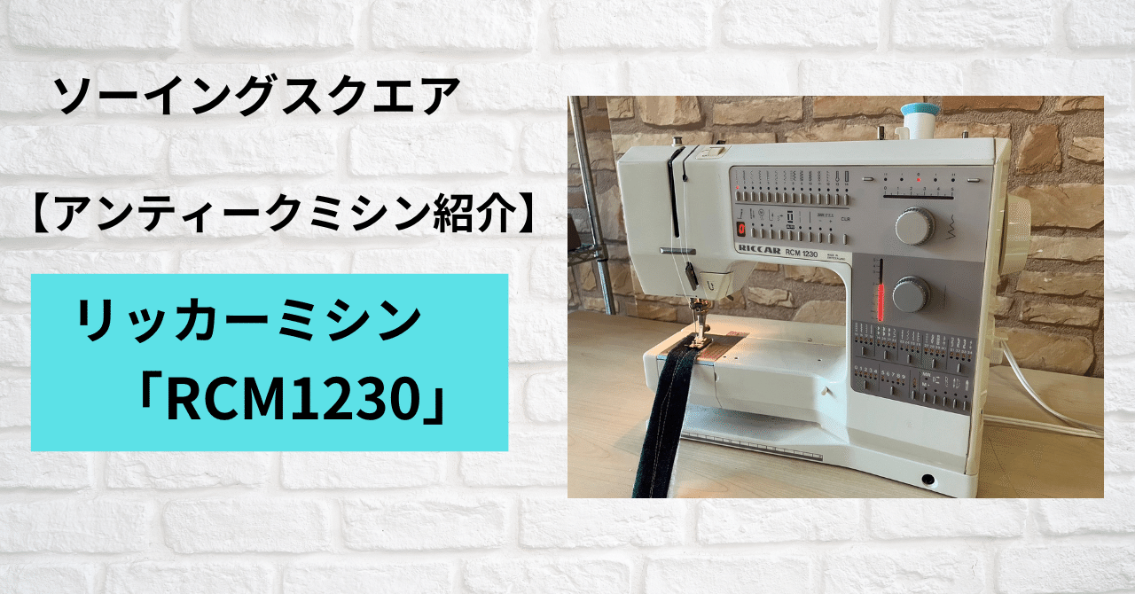 動作確認済 リッカーミシン ベルニナRCM1230