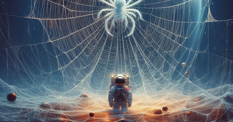 宇宙から垂れる蜘蛛の糸