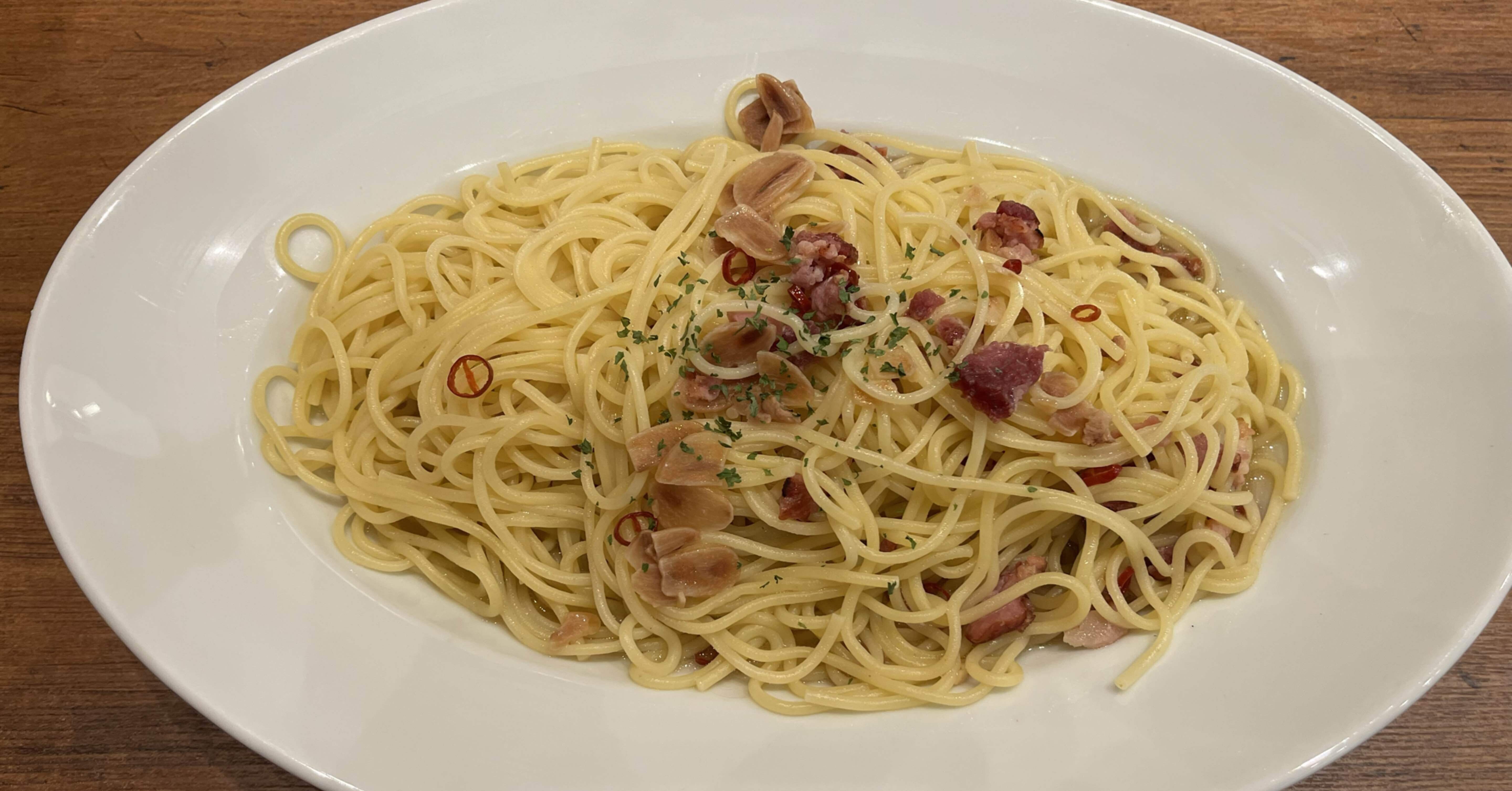 鎌倉パスタのペペロンチーノ｜ザ・ギース尾関